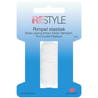 Rimpel elastiek Wit