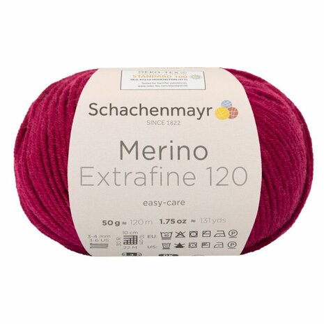 Merino Extrafine120-132 Weinrot