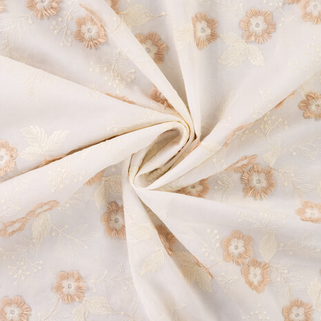 0-48132.520 Poplin geborduurd