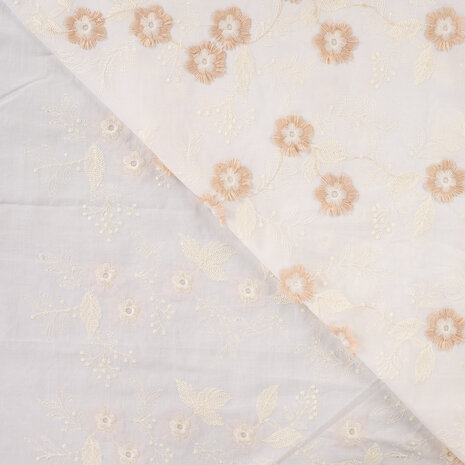 0-48132.520 Poplin geborduurd