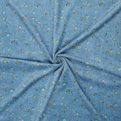 0-23094.691 Corduroy Denim Flower 