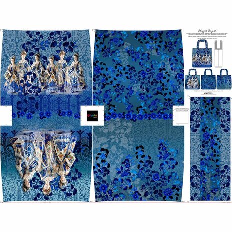 0-10.003 Tas Panel  Delft Blue Elegance