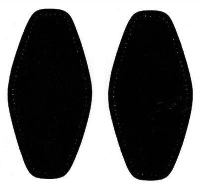 Elleboogstukken - Zwart