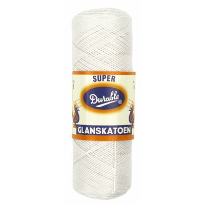 Glanskatoen Durable 8 - Wit 009