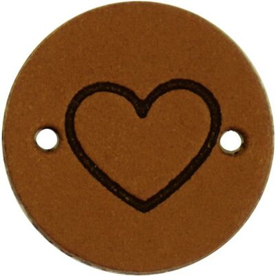 Leren Label  Hartje 004