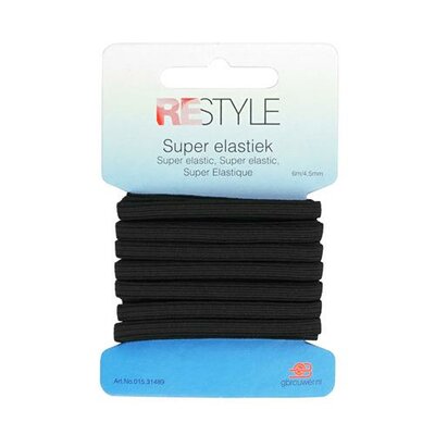 Standaard elastiek Zwart