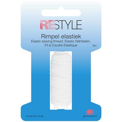 Rimpel elastiek Wit